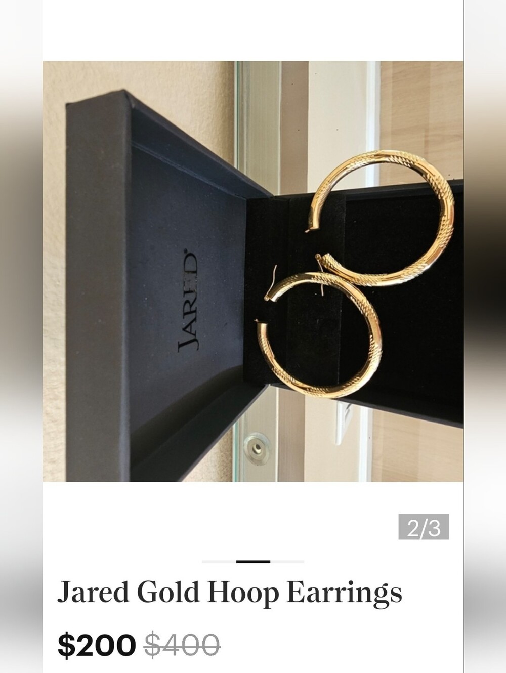 Jared Gold Hoop Earrings